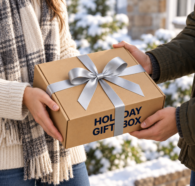 Snowy Holiday Gift Exchange