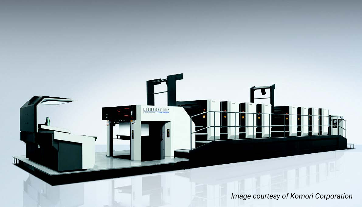 The Marek Group Invests in a Komori Lithrone G40 advance Press for Advanced Automation